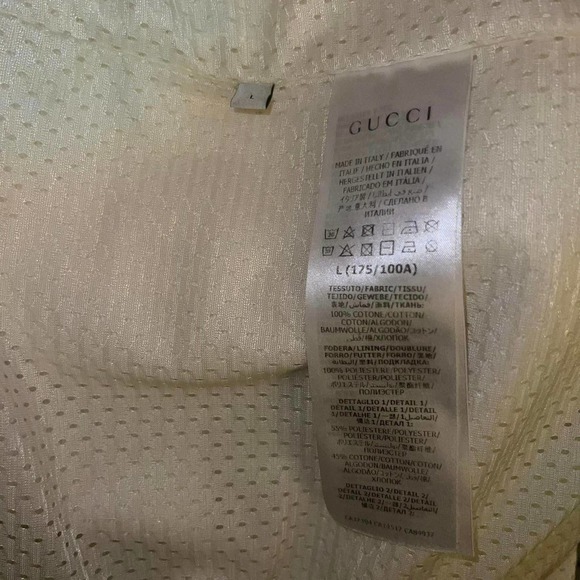 Gucci Jersey Zip-Up Sweatshirt Jacket With Green Red Web Stripe Large - Picture 14 of 16